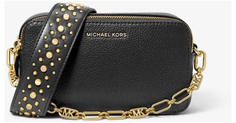 michael kors small pebbled leather camera bag|michael kors bradshaw bag.